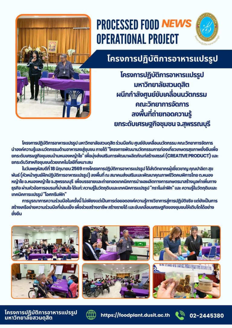โครงการปฏิบัติการอาหารแปรรูป